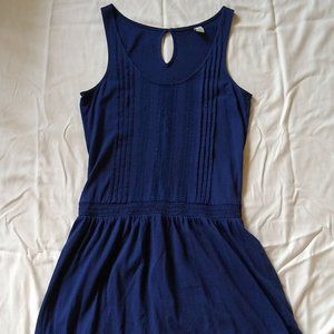 Blue lace tank dress